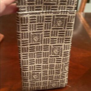 Vintage Anne Klein Geometric Patterned Eyeglass Case